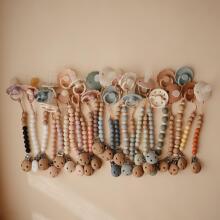 Mushie Silicone Pacifier Clip Eva Art.2090030 Cadet Blue Держатель для пустышки