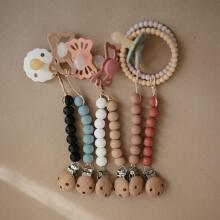 Mushie Silicone Pacifier Clip Halo Art.2120030 Cadet  Держатель для пустышки