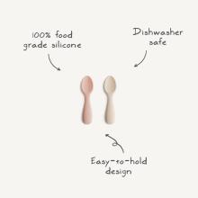Mushie Silicone Starter Spoon Art.101352 Sand  Ложечка мягкая силиконовая (2шт.)