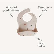 Mushie Silicone Bib Art.2500019 Blush Детский слюнявчик из 100% высококачественного силикона