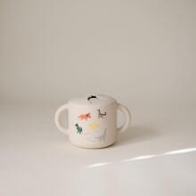 Mushie Snack Cup Silicone  Art.2340069 Силиконовый контейнер  с крышкой Click Lock.