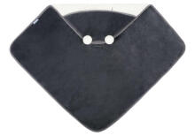 CARRY COT SWADDLE BLANKET PLUSH RAM 75X75 GRAPHITE