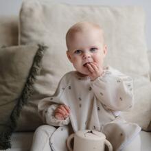 Mushie Long Sleeve Bib Art.101476 Blush Bērnu lacīte / priekšautiņš ar rociņām