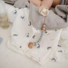 Mushie Muslin Swaddle Art.2200553 Whales