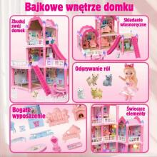 Кукольный домик WOOPIE Вилла с аксессуарами и куклой 296 деталей