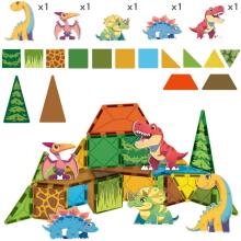 WOOPIE Magnetic Construction Blocks 7.5 cm Dino 30 pcs