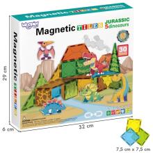 WOOPIE Magnetic Construction Blocks 7.5 cm Dino 30 pcs