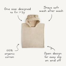 Mushie Bath Poncho Art.101631 Fog