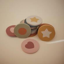 Mushie Bath Foam Puzzle Art.102007 Наклейки для игр в ванной из путопласта