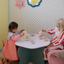 Mushie Silicone Tea Play Set Art.102021 Blush Silikona  trauku komplekts