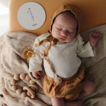 Mushie 16 Baby Monthly Cards Art.2460000  16 карточек для фотосессий младенца – по месяцам, лучший подарок для новорожденного