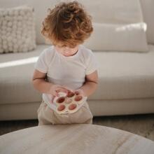 Mushie Flower Press Toy Art.2830477 Silicone rattle (100% natural)