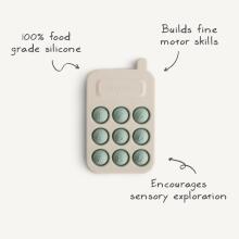 Mushie Phone Press Toy Art.2860031 Silicone rattle (100% natural)