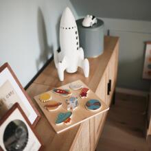 Mushie Wooden Puzzle  Art.101591 Space Деревянный пазл