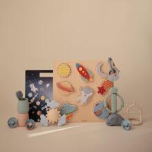 Mushie Wooden Puzzle  Art.101591 Space Деревянный пазл