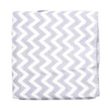 MILLI blanket Grey&White Zigzag,  75x100 cm, MIL1210286