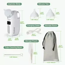 Haakaa 2 in 1 Nasal Aspirator Art.BC-025 Электрический назальный аспиратор