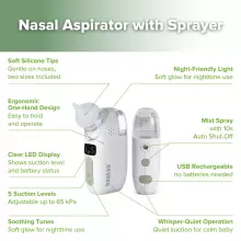 Haakaa 2 in 1 Nasal Aspirator Art.BC-025 Электрический назальный аспиратор