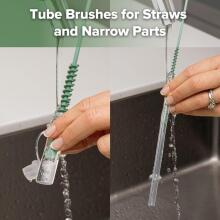 Haakaa 5-in-1 Cleaning Brush Set Art.BHK177-SG Щетка силиконовая для бутылочек и сосок