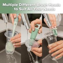 Haakaa 5-in-1 Cleaning Brush Set Art.BHK177-SG Щетка силиконовая для бутылочек и сосок