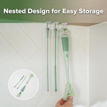 Haakaa 5-in-1 Cleaning Brush Set Art.BHK177-SG Щетка силиконовая для бутылочек и сосок