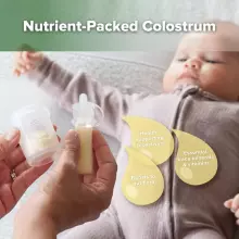 Haakaa Silicone Colostrum Collector Feeding Pack Art.MHK190  Speciāla silikona jaunpiena savācējs ,6 psc,4 ml (pre-sterilised)
