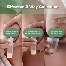 Haakaa Silicone Colostrum Collector Feeding Pack Art.MHK190  Speciāla silikona jaunpiena savācējs ,6 psc,4 ml (pre-sterilised)