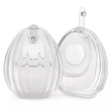 Haakaa Shell Wearable Silicone Breast Pumps Art.MHK185-R Piena savācējuzlikas, silikona +soma,2 gab 120 ml