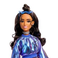 Barbie® Deluxe Fashionistas läikivlillas seelikus