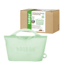Haakaa Multipurpose Steamer & Steriliser Bag  Art.UTE105-LE Lime Многоцелевой пакет для стерилизации и пароварки ,2 шт.  900 мл