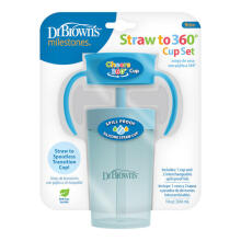 TC01045 360° CUP WITH STRAW 300ML BLUE