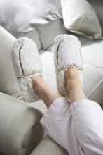 Warmies - Heatable Slippers - Beige Marshmallow
