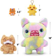 Fuggler Alley Cats (Stinkface) – Funny Ugly Monster Plush Toy with Human-Like Teeth