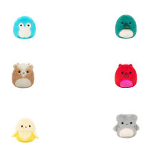 SQUISHMALLOWS W26 Fuzz-A-Mallows Plush toy, 12 cm