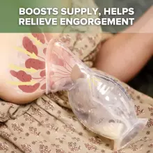 Haakaa Breast Pump Flower Stopper Gen.2 Art.GBHK011-O Mолокоотсос для сбора грудного молока с цветочным стопором,150мл