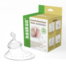 Haakaa  Nipple Shield - Orthodontic Teat (Round Base) Art.MHK083  Силиконовые накладки на грудь (2 шт.)