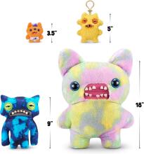 Fuggler Laboratory Misfits by ZURU Funny Ugly Monster Plush Collectible Toy - Wide Eyed Weirdo - blue, kids soft toy