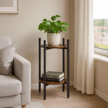 Standing Plant Stand for Flowers Decorations 2 Levels Loft ModernHome