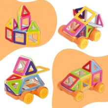 WOOPIE Magnetic Blocks Vehicle Mini Construction 22pcs