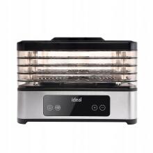 Large Food Dehydrator for Mushrooms Fruits Vegetables IDEAL INOX + Convection 400W + Timer