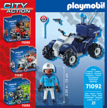 PLAYMOBIL Police - Speed Quad 71092