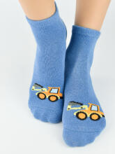 NOVITI SB009-B-02 Cotton ABS Socks with Silicone for Boys 15/18