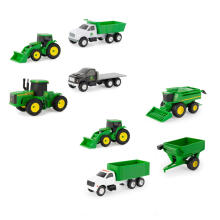 JOHN DEERE tractor set, 4 pcs., 37685