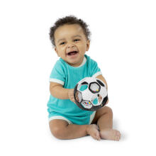 OBALL 16907-6 Rattle Ball Goals 13 cm Black and White 0+