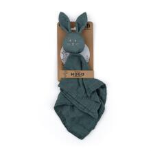 PETITE&MARS 416817 Bamboo Muslin Cuddle Toy Hugo Misty Green