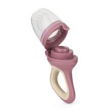 PETITE&MARS 581798 Silicone Fruit Feeder Teether for Infants Fruzi Rose Sand 6 m+