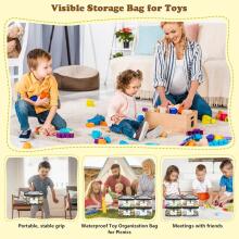 Storage Bag Toy  Art.265277 Сумка для игрушек-oрганайзер с этикеткой , отделениями на молнии и сеткой.,8шт