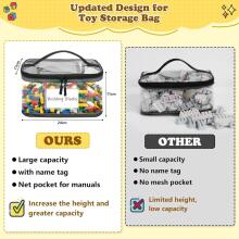 Storage Bag Toy  Art.265277 Сумка для игрушек-oрганайзер с этикеткой , отделениями на молнии и сеткой.,8шт