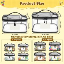 Storage Bag Toy  Art.265277 Сумка для игрушек-oрганайзер с этикеткой , отделениями на молнии и сеткой.,8шт