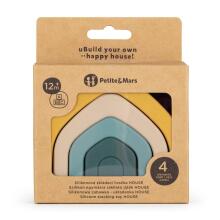PETITE&MARS 600819 Silicone Toy - Puzzle House Intense Ochre